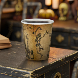 Gobelets En Papier Vintage Goth Halloween Éffrayant Custom