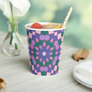 Gobelets En Papier Vintage multicolor pattern