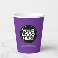 Violet | Logo et texte personnalisés