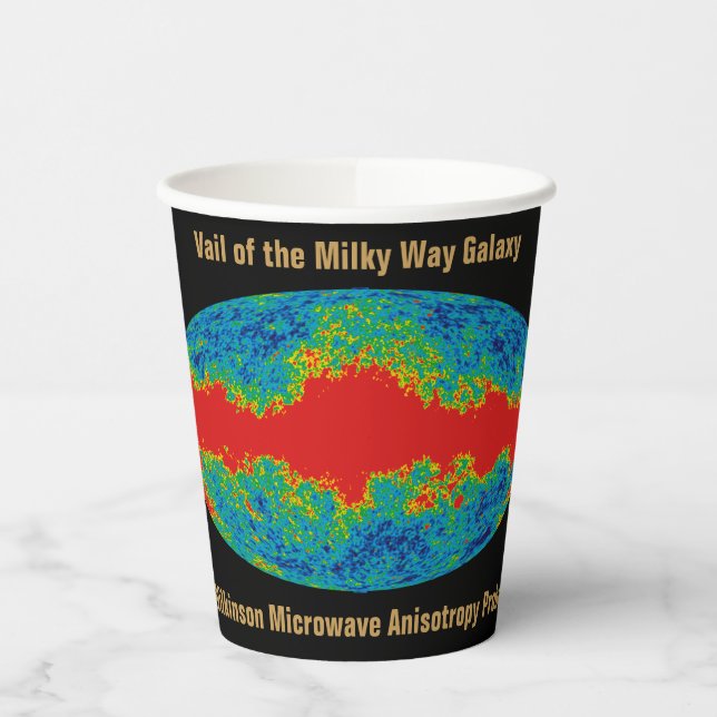 Gobelets En Papier Voile Galaxy Voie Lactée sur l'univers WMAP (Gauche)