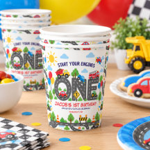 Voitures de transport mignonnes 1er anniversaire g