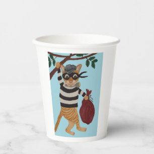 Gobelets En Papier Voleur de Chat