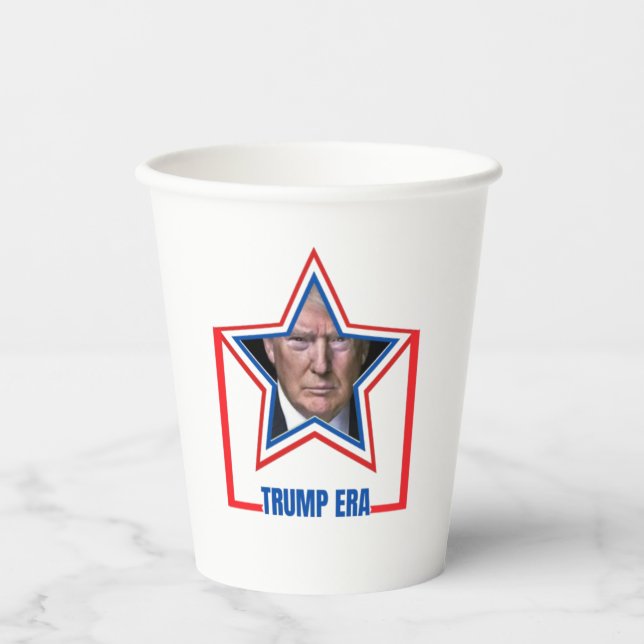 Gobelets En Papier vote photo de l'ère trump (Recto)