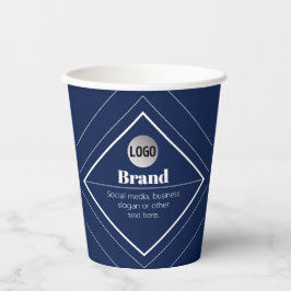 Gobelets En Papier Votre logo et design moderne personnalisable | Ble