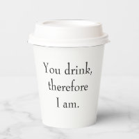 "Vous buvez, donc je suis" Philosophie Sentient