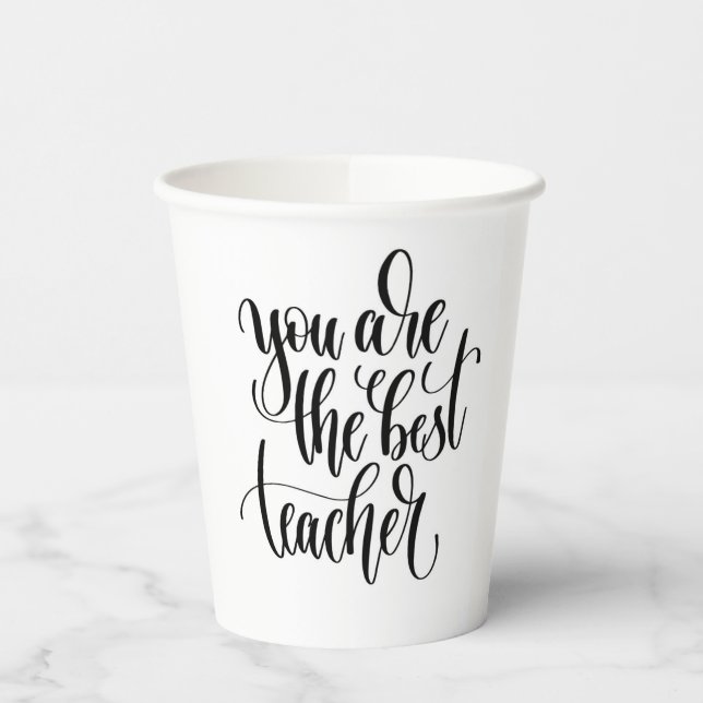 Gobelets En Papier Vous Êtes Le Meilleur Enseignant (Gauche)