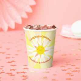 Gobelets En Papier Vous êtes mon Baby shower Sunshine