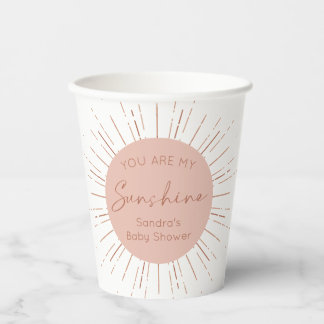 Gobelets En Papier Vous Êtes Mon Baby shower Sunshine