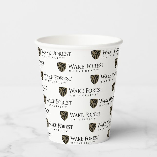 Gobelets En Papier Wake Forest University Wordmark (Verso)