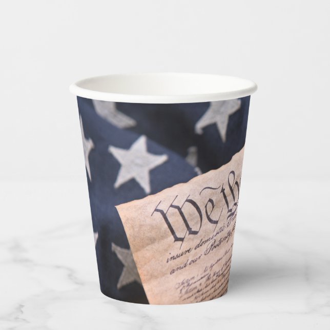 Gobelets En Papier We the People Constitution (Recto)