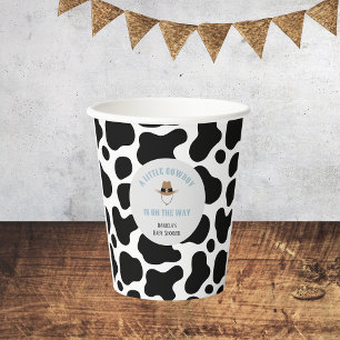 Gobelets En Papier Western Cowboy Rodeo Cow Imprimer Baby shower garç
