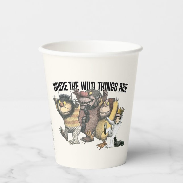Gobelets En Papier Where the Wild Things Are Characters & Logo (Recto)