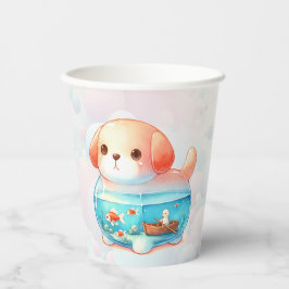 Gobelets En Papier Whimsical Dog Adventure