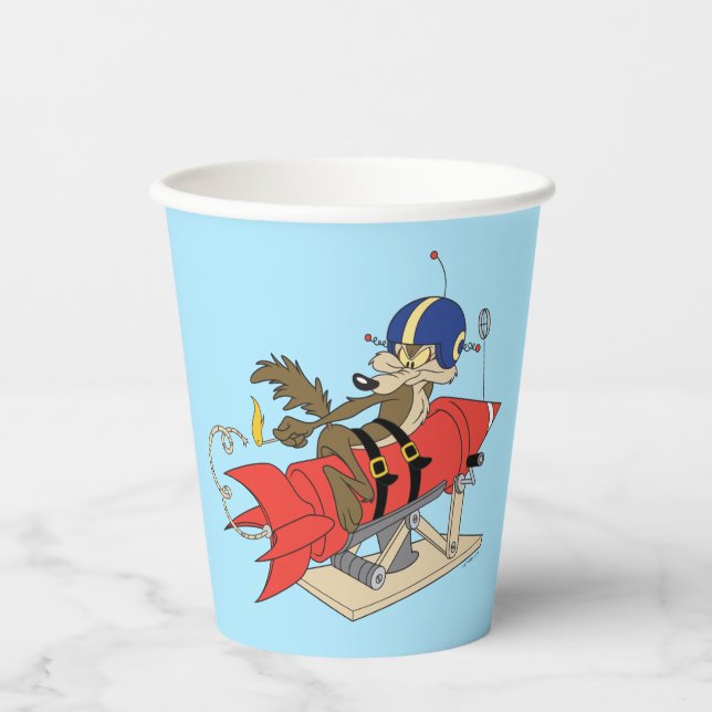 Gobelets En Papier WILE E. COYOTE™ lance Red Rocket (Recto)