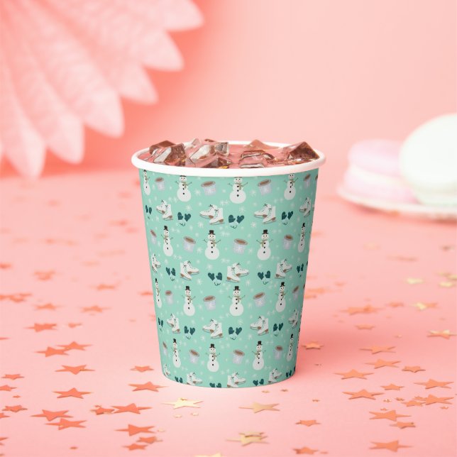 Gobelets En Papier Winter Wonderland (Insitu)