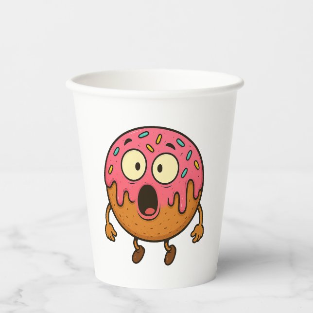 Gobelets En Papier Wow Donut (Recto)