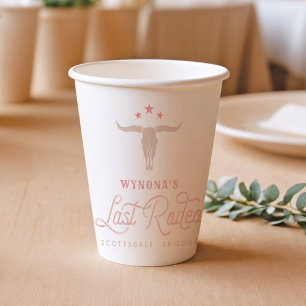 Gobelets En Papier WYNONA Pink Cowgirl Dernier Rodéo Bachelorette