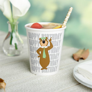 Gobelets En Papier Yogi "Plus Intelligent Que L'Ours Moyen"