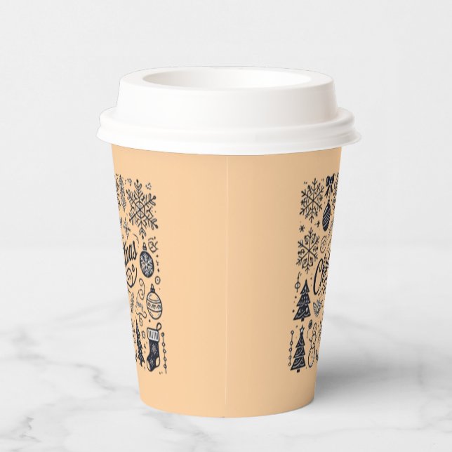 Gobelets jetables ou en papier pour Noël (Droite)