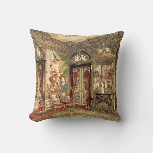 Gobelin-Tapisserien I, Linderhof Schloss, Kissen (Vorderseite)