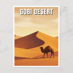 Gobi Desert Camel Travel Postkarte
