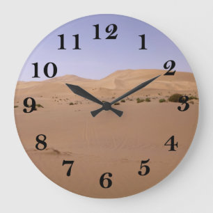 Gobi Sand Dune Große Wanduhr