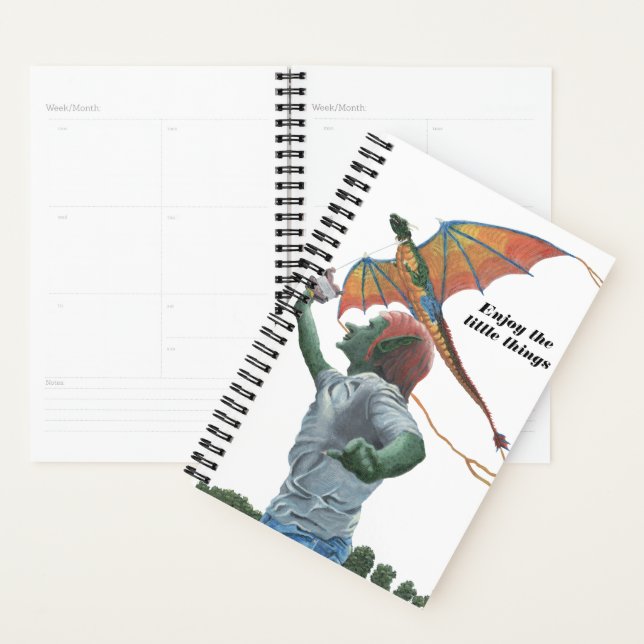 Goblin Child Flying Dragon Drache Fantasieplaner Planer (Anzeige)