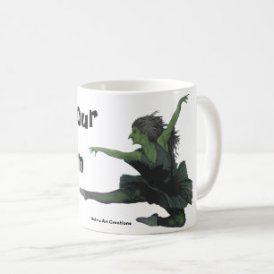 Goblin Girl Ballet Tanzen Fantasy Art Kaffeemaschi Kaffeetasse