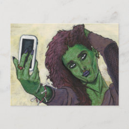 Goblin Girl Handy Selfasy Fantasy Art Postkarte