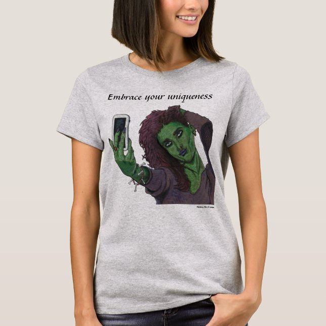 Goblin Girl Handy Selfasy Fantasy Art Shirts (Vorderseite)