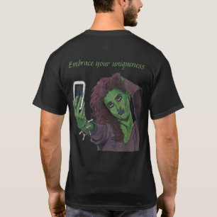 Goblin Girl Handy Selfie Unique Fantasy Shirt