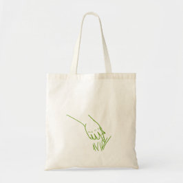 Goblin Green Hand Touch Grass Line Art-Tasche Tragetasche