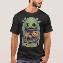 Goblin mit Jack-o-Lantern Vintag Style T - Shirt