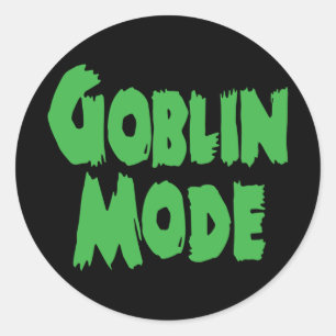 GOBLIN MODE RUNDER AUFKLEBER