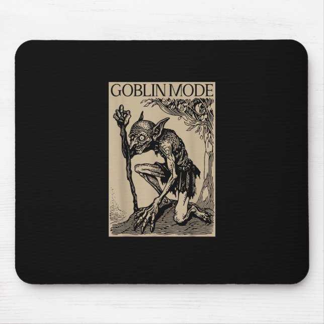 Goblin-Modus Goblincore Fairycore Mittelalter Grun Mousepad (Vorne)