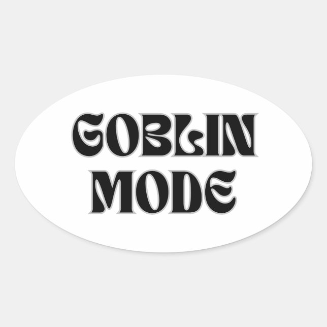 Goblin-Modus Vintage-Stil Aufkleber (Vorderseite)
