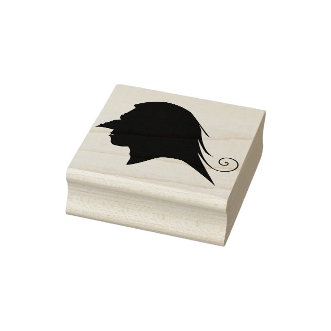Goblin Profil 2 Silhouette Kunst Briefmarke Gummistempel (Stempel)
