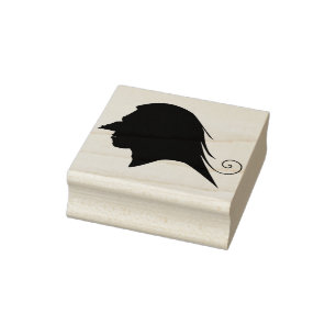 Goblin-Profil-2-Silhouetten-Kunststempel Gummistempel