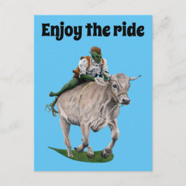 Goblin Rider Ox Racer Fantasy Camera Postkarte