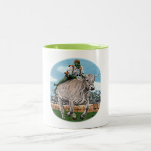 Goblin Rider Ox Racing Imaginaire Art Coffee Mug