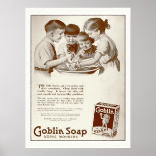 Goblin Soap Vintag Magazine Ad Retro Poster