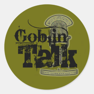 Goblin Talk Logo - Aufkleber! Runder Aufkleber