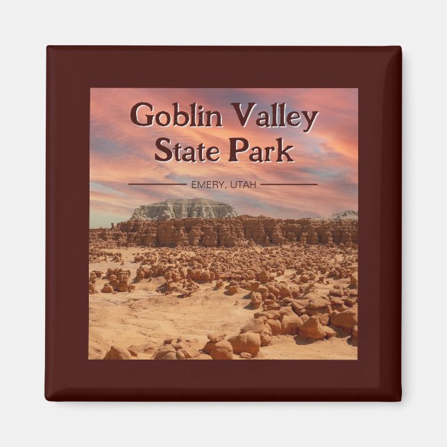 Goblin Valley Staat Park Utah Souvenir Magnet (Vorne)