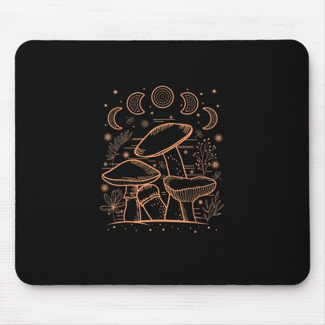 Goblincore Aesthetic Mushroom Fungi Academia Mousepad (Vorne)