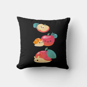 Goblincore Apfelschnecke Kissen