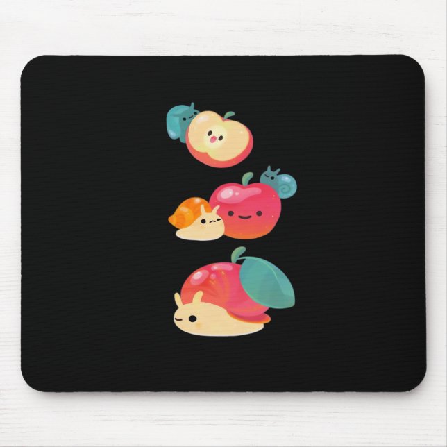 Goblincore Apple Snail Mousepad (Vorne)