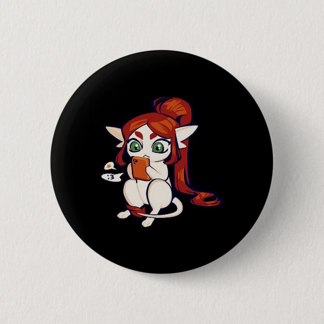 Goblincore Ariral Klassiker Button (Vorderseite)