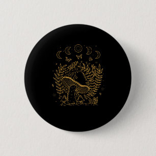 Goblincore-Ästhetik-Akademie-Cottagecore-Pilz Button
