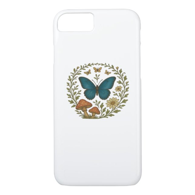 Goblincore Butterfly Fairycore Botanical Apparel C Case-Mate iPhone Hülle (Rückseite)