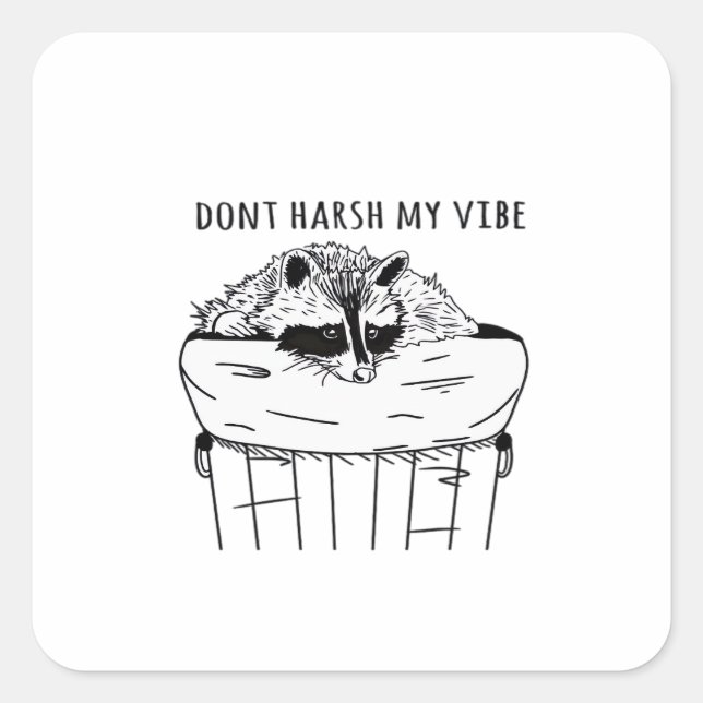 Goblincore Dont Harsh My Vibe Classic Quadratischer Aufkleber (Vorderseite)